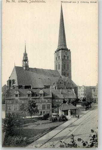23552 W2400 Lübeck - Jakobikirche Litfaßsäule