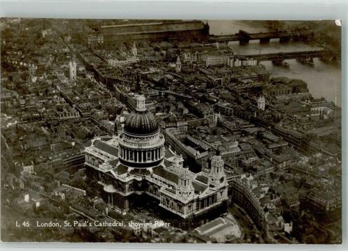 London 1929 Fliegeraufnahme Kirche St. Paul´s Cathedral
