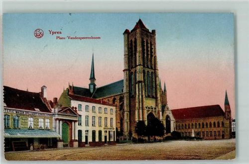 Ypres 1916 Place Vandenpeerenboom Maison Feldpost 39. Inf. Div.