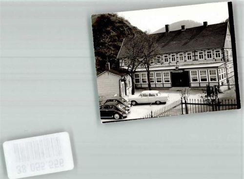 Zorge Hotel VW Käfer Mercedes Ort handschriftlich Foto Original aus Archiv eines Ansichtskartenverlages