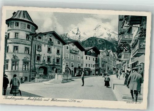 Berchtesgaden Marktplatz Watzmann