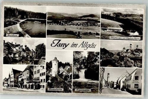 Isny Rathaus Schwimmbad Gasthaus zum Rößle Schletteralpe