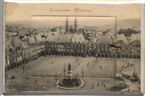 08000 Charleville-Mezieres - Charleville-Mézières (Frankreich) Leporello II (Klebereste VS)