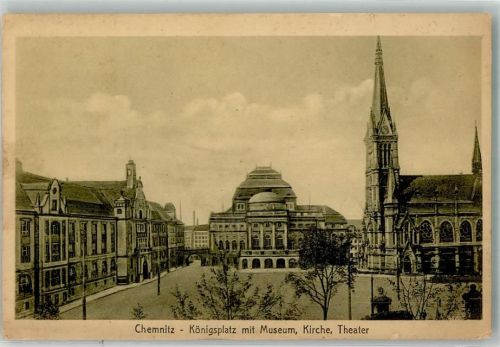 Chemnitz Kirche Theater Königsplatz Museum
