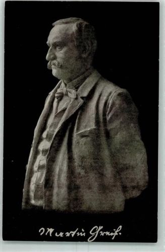 Martin Greif Porträtbüste von Geor Busch AK