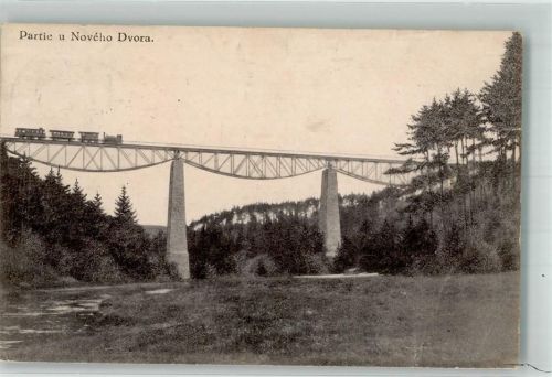 Plzen 1939 Eisenbahn Viadukt Noveho Dvora