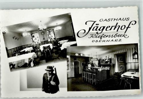 Riefensbeek 1961 Gasthaus Jägerhof Pension Foto AK