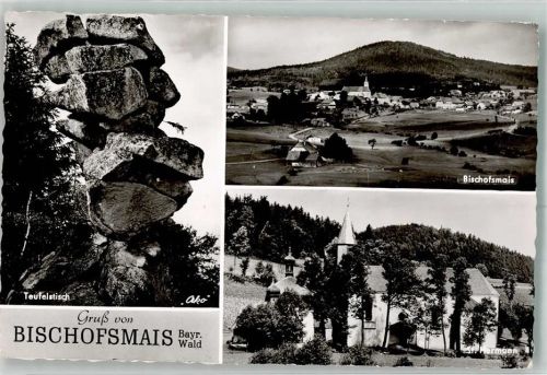 Bischofsmais 1960 Kirche St. Hermann Teufelstisch