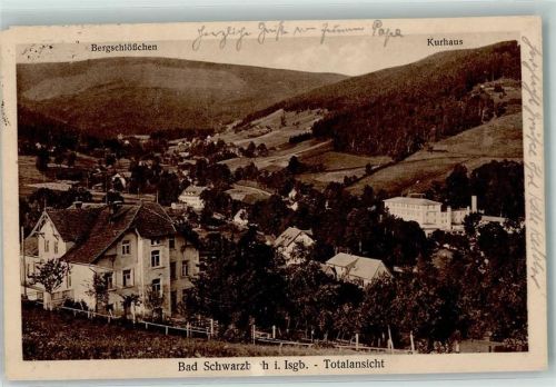Bad Schwarzbach Schlesien Isergebirge Bergschlösschen Kurhaus