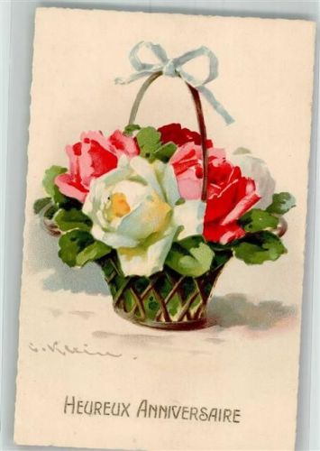 Geburtstag Glückwunsch Rosen Korb Jounok 174