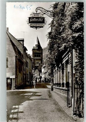 Bacharach Blücherstraße mit Steeger Tor Hotel Gelber Hof