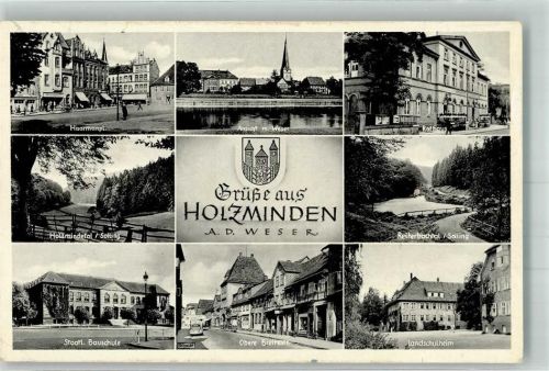 Holzminden Rathaus Landesschulheim Staatl. Bauschule