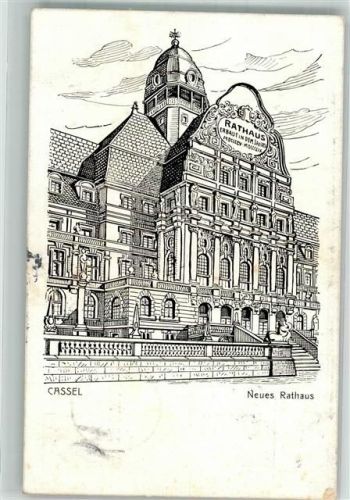 Kassel 1908 Neues Rathaus