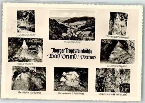 Bad Grund 1960 Iberberger Tropfstein- Höhle