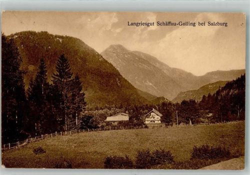 Salzburg 1936 Landgriesgut Schäffau-Golling