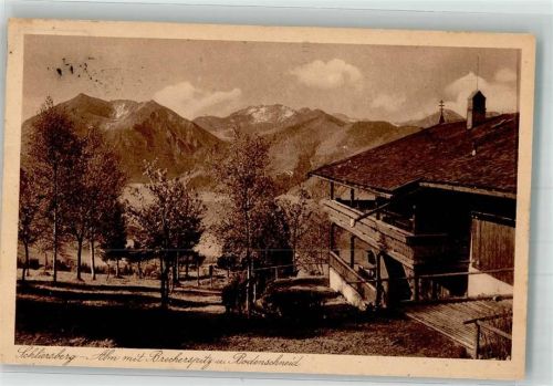 Schliersee Schliersbergalm Brecherspitze Hüttenstempel
