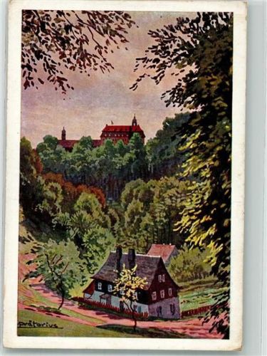Lichtenwalde sign. Prätorius Schloss Lichtenwalde