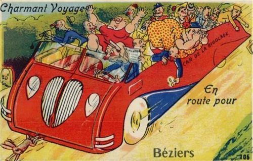 Beziers Béziers (Frankreich) Leporello II (Stauchung, kleiner Einriss, fleckig RS)