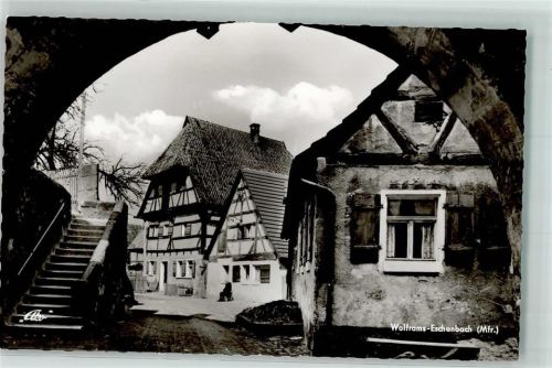 Wolframs-Eschenbach Pfründehaus Fachwerk Treppe Torbogen