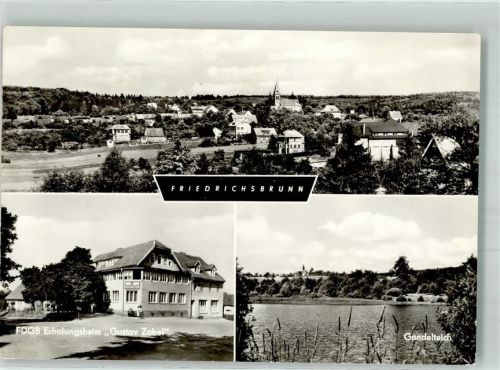 06507 O4304 Friedrichsbrunn - FDGB Erholungsheim Gustav Zabel Gondelteich