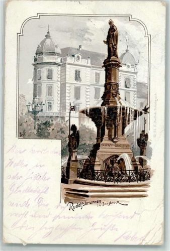 Innsbruck 1902 Rudolfsbrunnen