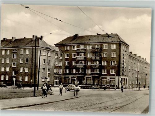 Brandenburg 1968 Otto Nuschke- Straße Gasthaus HOG kaskade