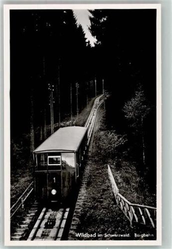 Bad Wildbad Bergbahn Zahnradbahn zum Sommerberg