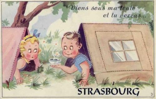 Strasbourg Strasbourg (Elsass) Leporello I-II (Klebereste RS)