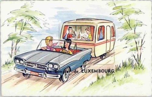 Luxembourg Luxemburg (Luxemburg) Leporello, Ausflug mit dem Wohnwagen I-II