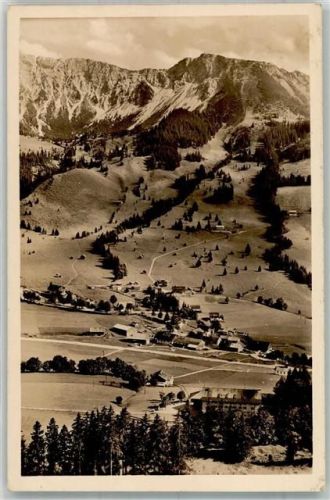 87541 W8973 Hindelang Foto AK mit den Allgäuer Alpen und dem Iseler Fotograf Kaufmann