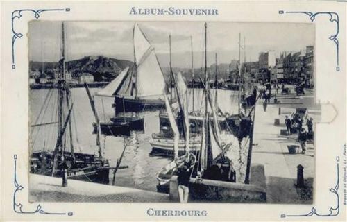 50100 Cherbourg-Octeville - Cherbourg (Frankreich) Leporello, Teilansicht I-II