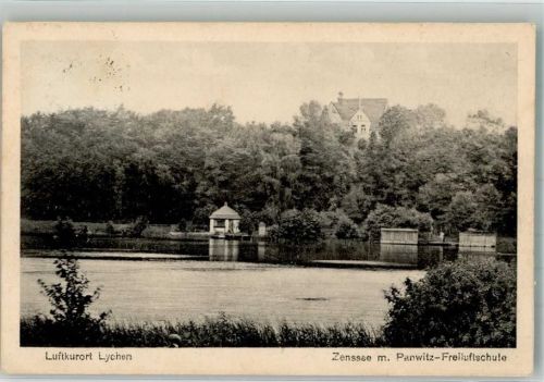 Lychen 1927 Zenssee mit Panwitz-Freiluftschule