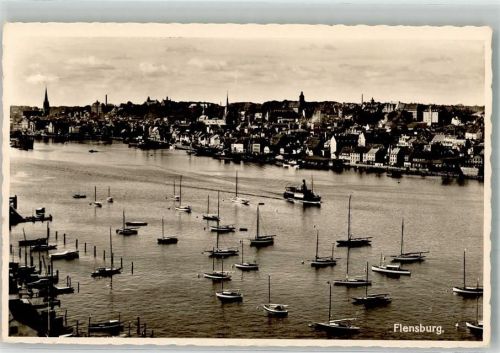 Flensburg Hafen Boote Ruderboot Kirche
