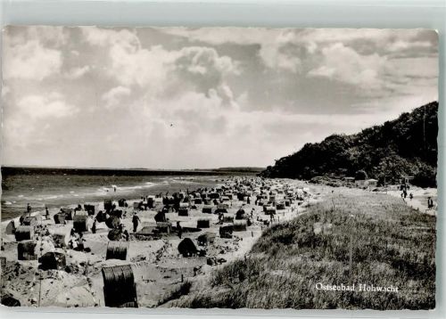 Hohwacht Ostseebad Meer Strand Strandkorb