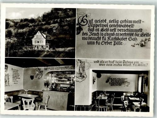 63619 W6482 Bad Orb Foto AK Aeppelwoi Müller Gasthaus Kelterei