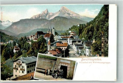 Berchtesgaden Bergwerk Ausfahrt Kirche Watzmanngruppe