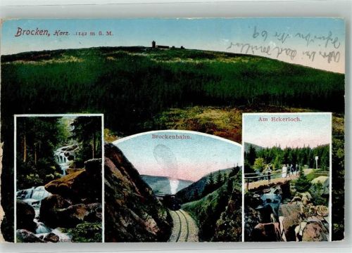 Brocken 1912 Brockenbahn Eckerloch