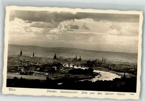 Dresden 1940 Panorama der Stadt Fotograf Walter Hahn WK II