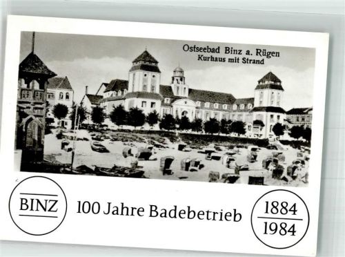 Binz 100 Jahre Badebetrieb Kurhaus Strand
