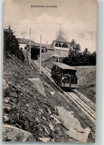 Bad Wildbad Bergbahn Rückseitig Klebestellen