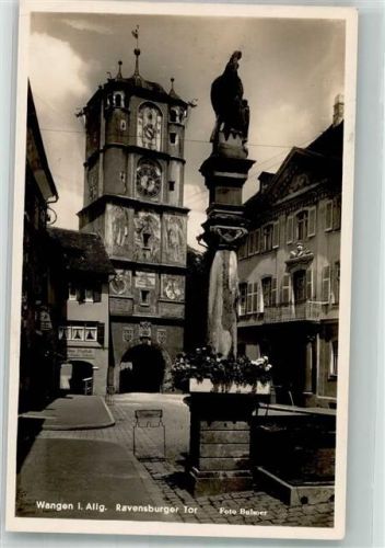 Wangen 1938 Ravensburger Tor Denkmal Foto Bulmer