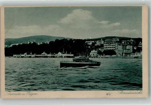 Sassnitz Schwimmbad Strand Dampfschiff