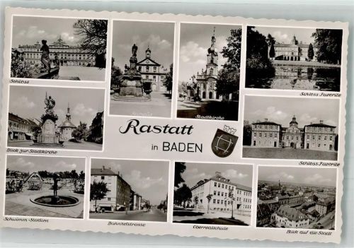 Rastatt Schloss Favorite Kirche Bahnhofstrasse Schwimmbad