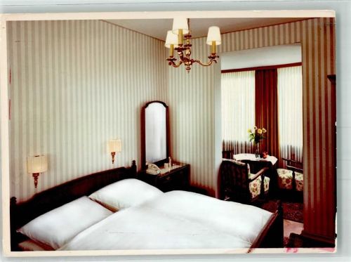Timmendorfer Strand Hotel Flamingo Gästezimmer Foto Original aus Archiv eines Ansichtskartenverlages Ort handschriftlich
