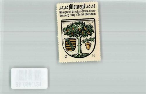 Niemegk Wappen Rückseite Werbung Kaffee HAG