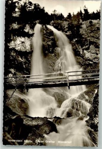 Hinterstein Tiroler Grenze Wasserfall