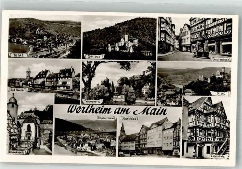 Wertheim Schloss Marktplatz Engelsbrunnen Marktplatz 4 Gekrönte