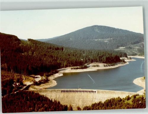 Forbach Talsperre Schwarzenbach Ort handschriftlich Foto Original aus Archiv eines Ansichtskartenverlages