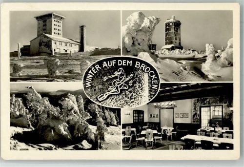 Brocken Brockenturm und Brockenhotel Hüttenstempel
