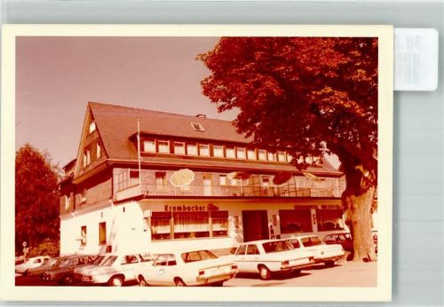 Bad Berleburg Gasthaus Oldtimer Ort handschriftlich Foto Original aus Archiv eines Ansichtskartenverlages